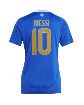 Argentina Lionel Messi #10 Maglia Gara Trasferta Repliche Copa America 2024 Donna